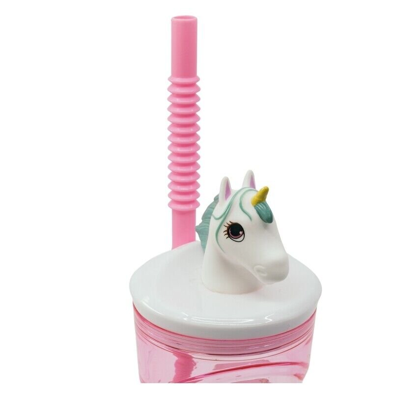 Unicorn 3d bottle with straw Unicorn 3d bottle with straw