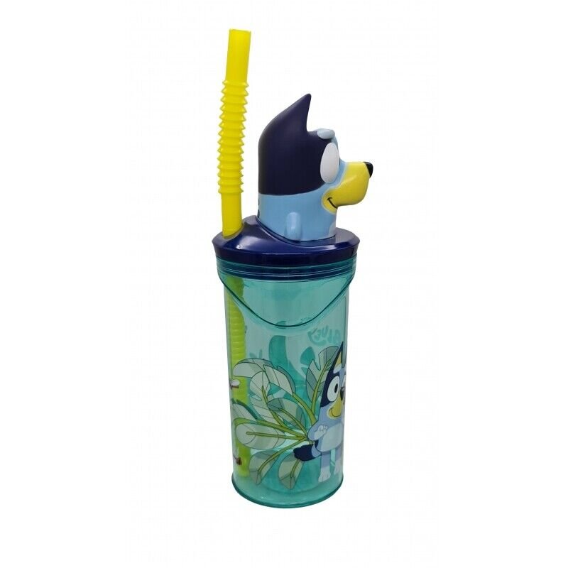 Bluey 3d bottle with straw