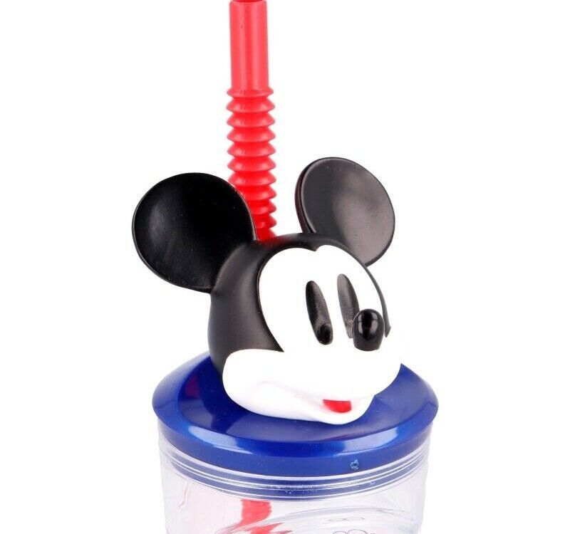 Mickey Mouse 3d bottle with straw