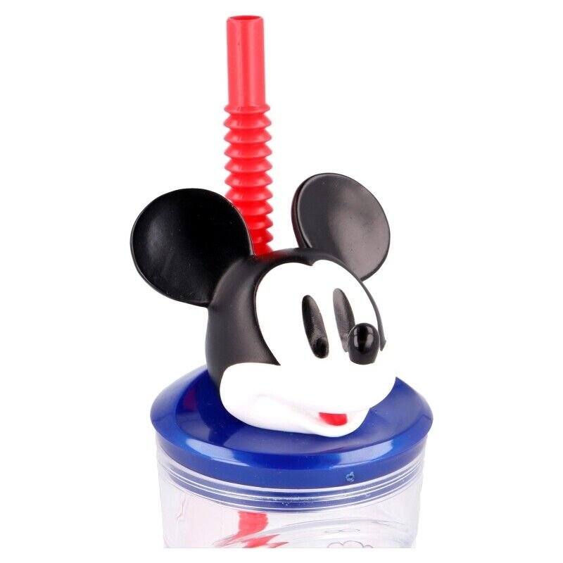 Mickey Mouse 3d bottle with straw