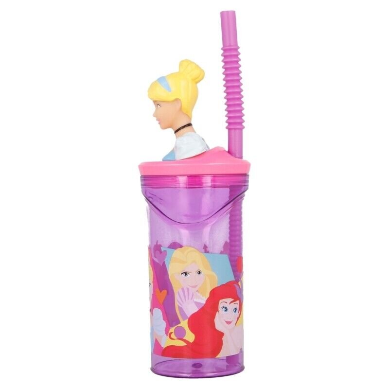 Disney Princess 3d bottle with straw Disney Princess 3d bottle with straw