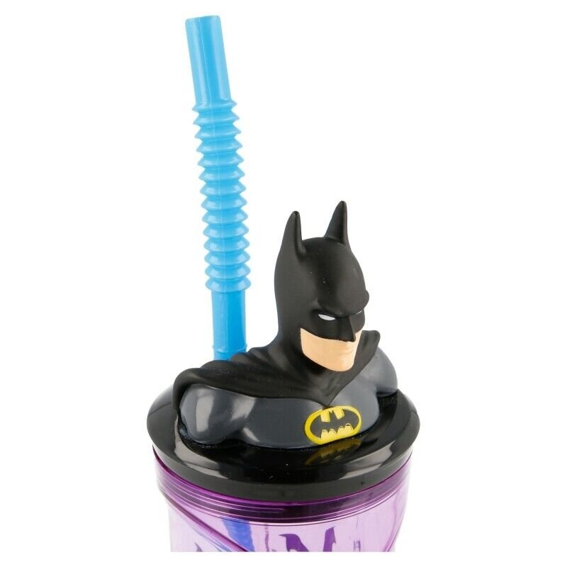 Batman 3d bottle with straw Batman 3d bottle with straw