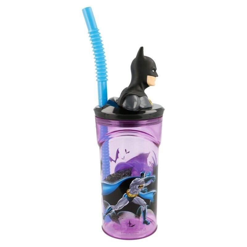 Batman 3d bottle with straw Batman 3d bottle with straw