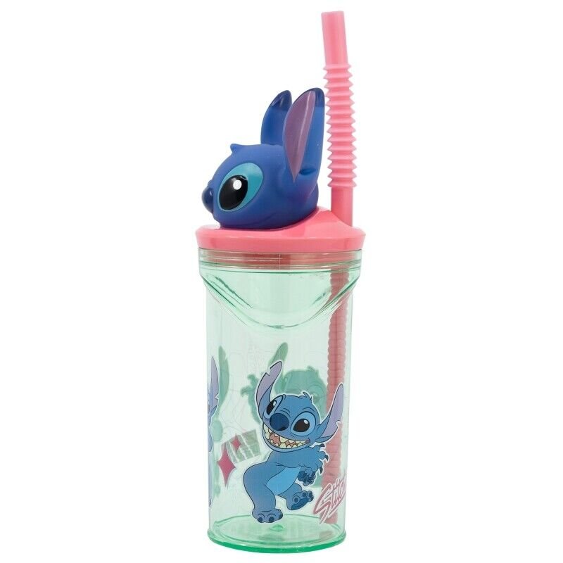 Stitch 3d bottle with straw
