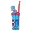 Captain America 3d bottle with straw Captain America 3d bottle with straw
