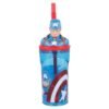 Captain America 3d bottle with straw Captain America 3d bottle with straw