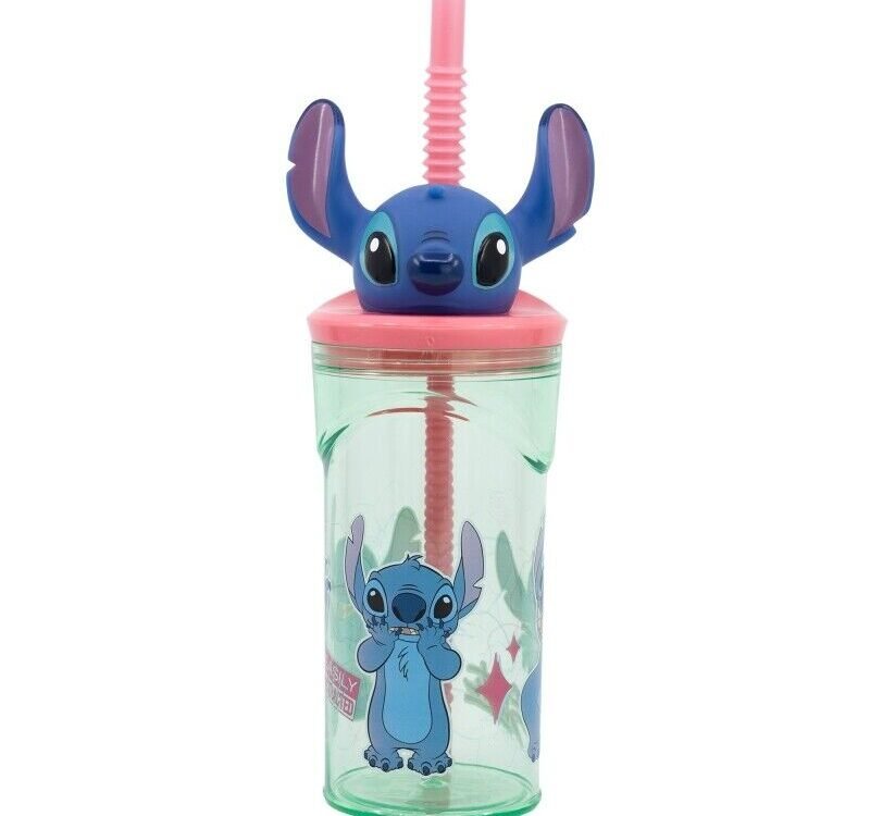 Stitch 3d bottle with straw