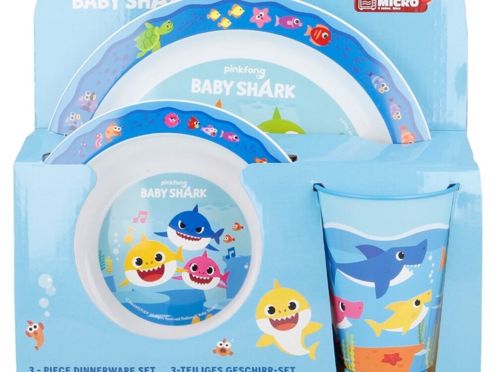 Baby Shark Microwave safe 3pc dinnerset
