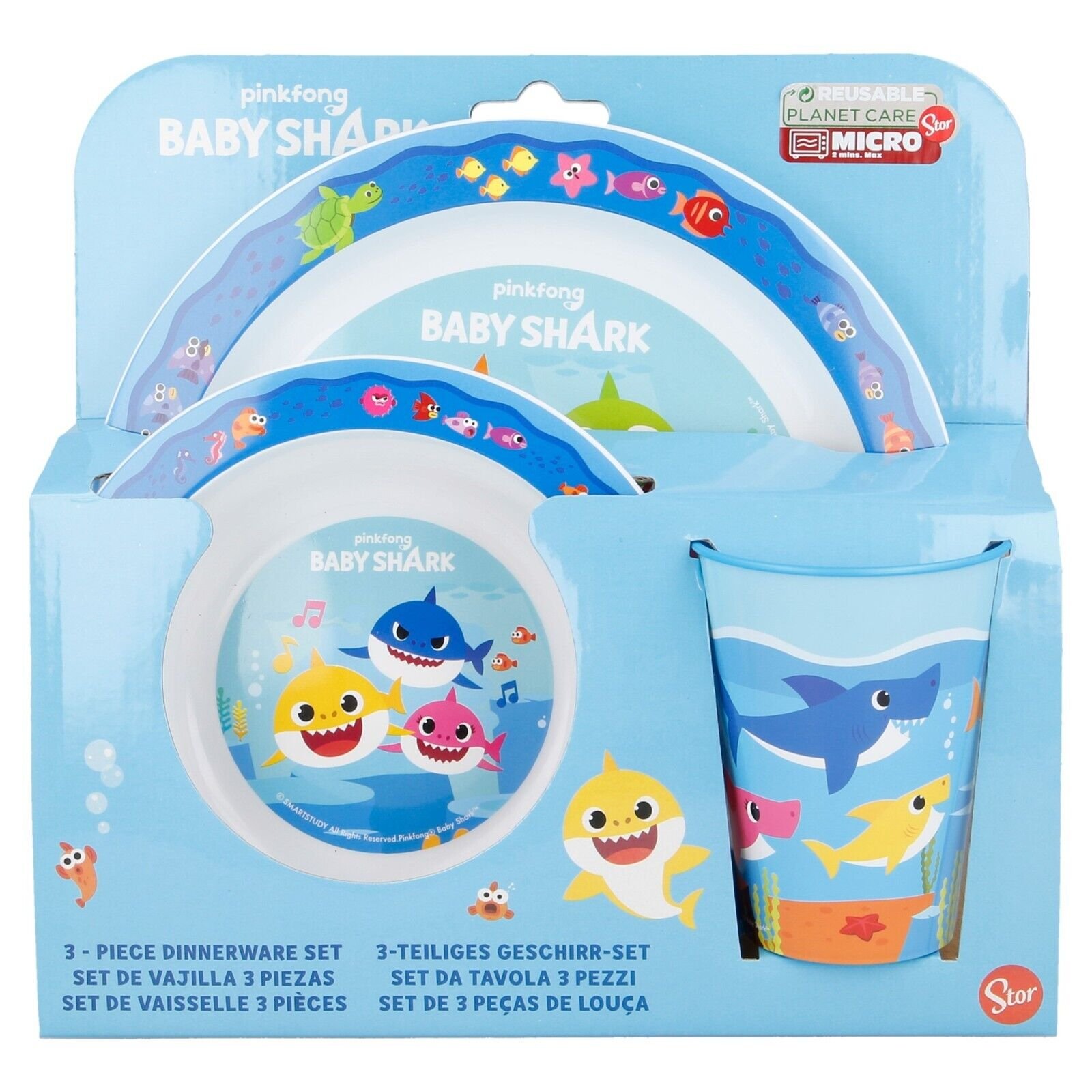 Baby Shark Microwave safe 3pc dinnerset