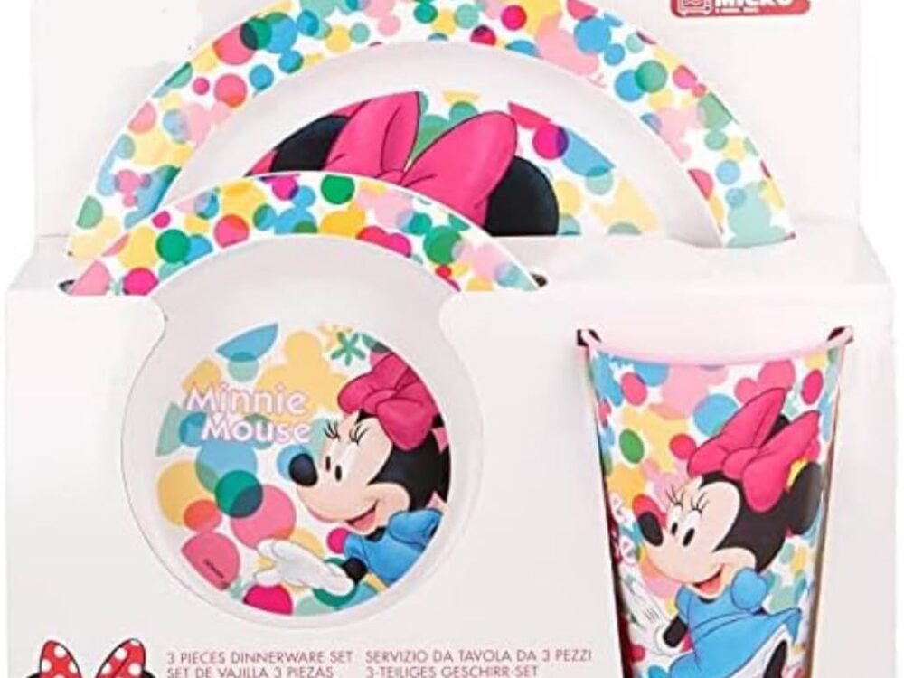 Minnie Mouse Microwave safe 3pc dinnerset