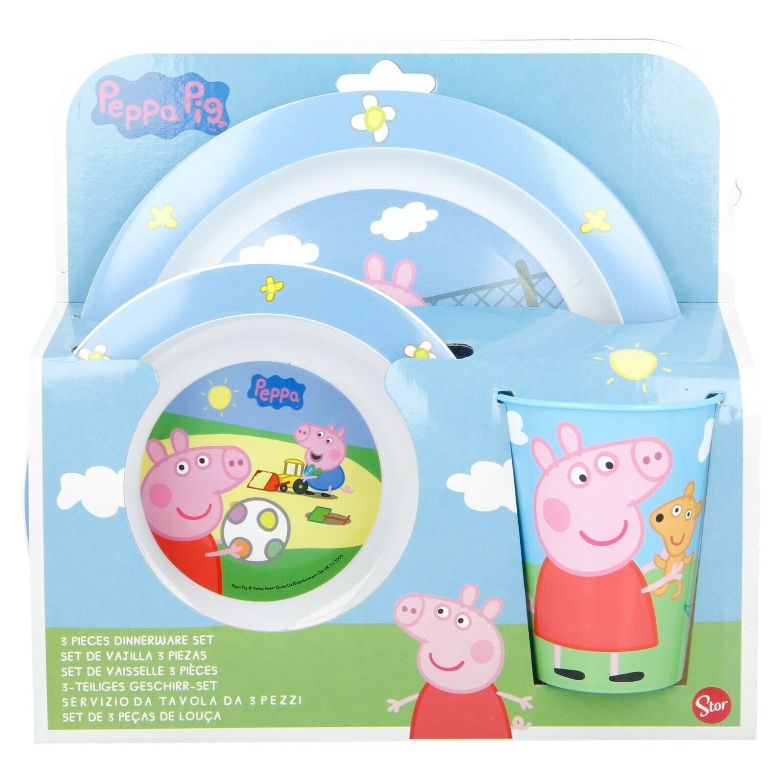 Peppa Pig Microwave safe 3pc dinnerset