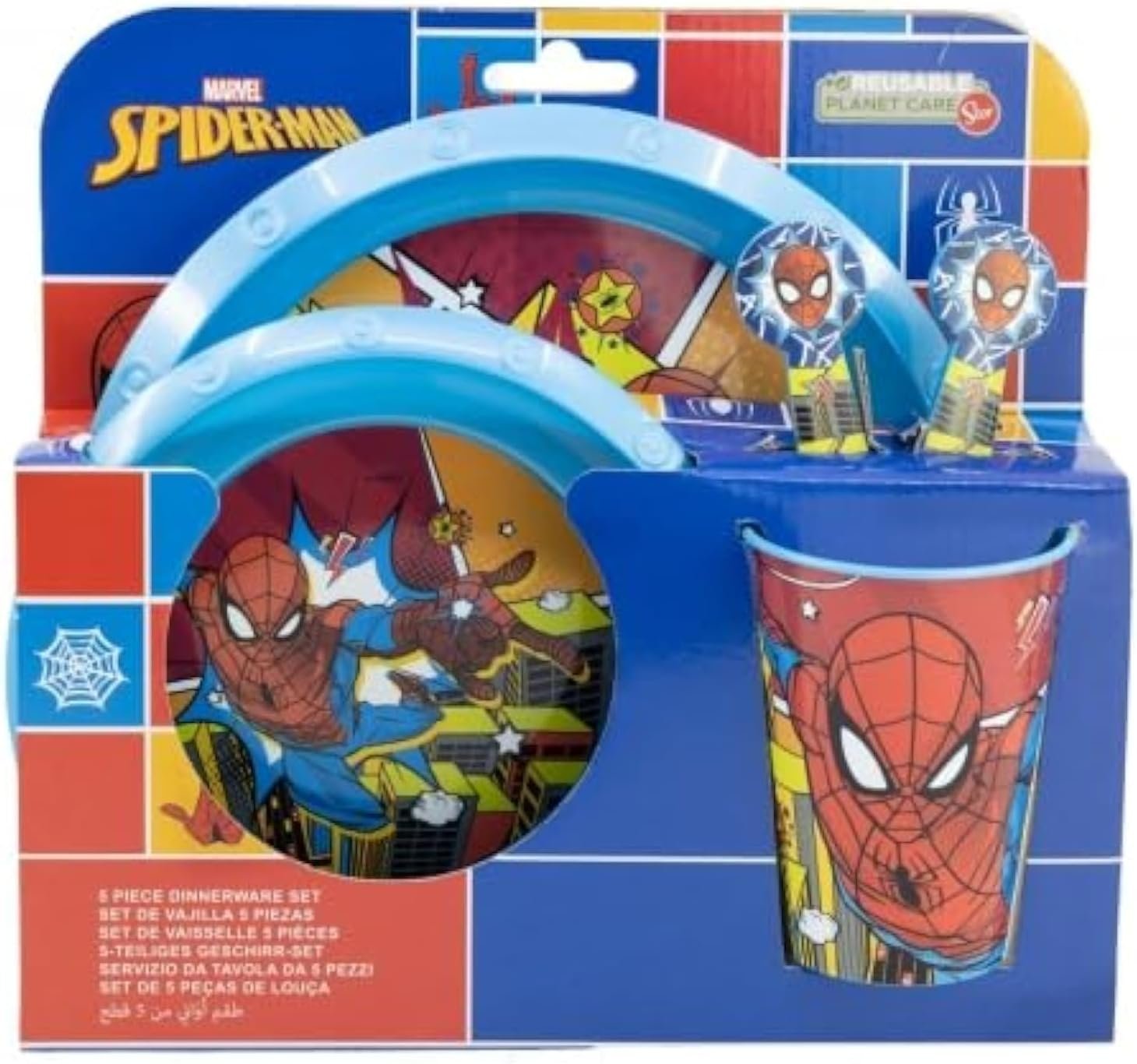Spiderman 5pc dinnerset