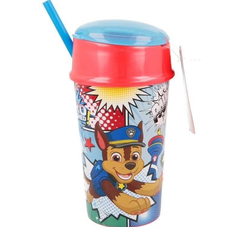 Paw Patrol snack tumbler with straw