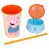peppa pig snack tumbler with straw peppa pig snack tumbler with straw