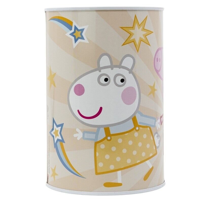 Peppa Pig Money Piggy Bank Coin Saving Cash Tin Metal Kids Favorite Hero Cartoon Character
