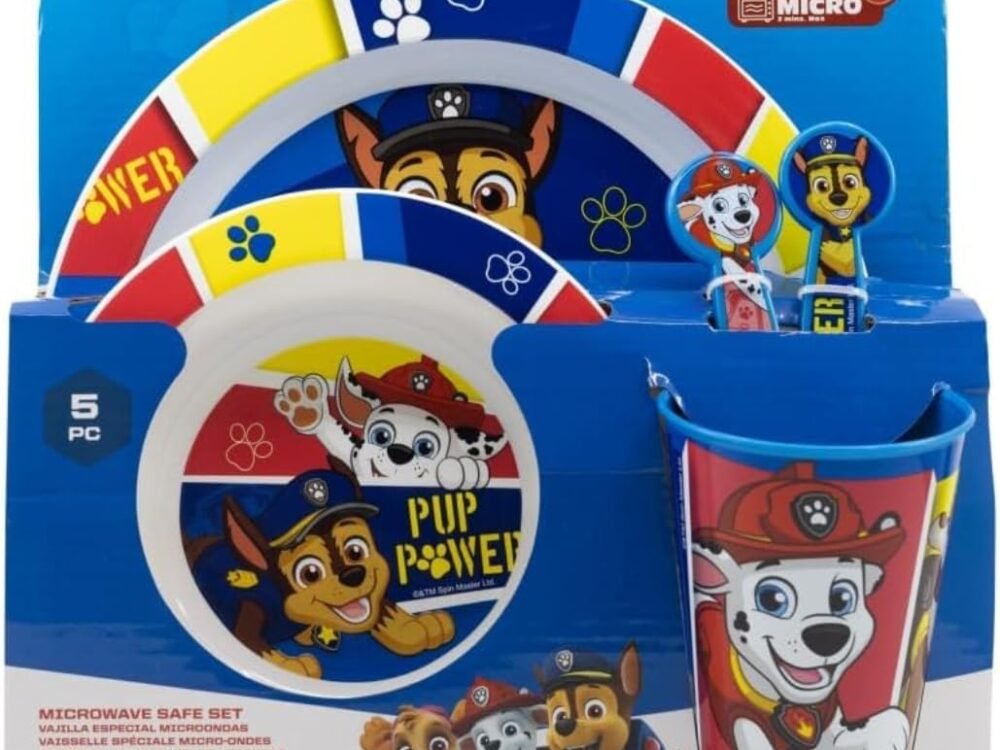 Paw Patrol boys Microwave safe 5pc dinnerset