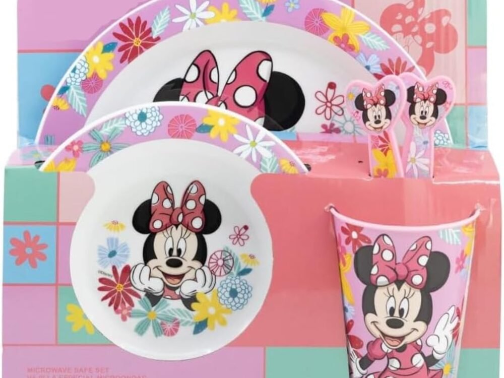 Minnie Mouse Microwave safe 5pc dinnerset