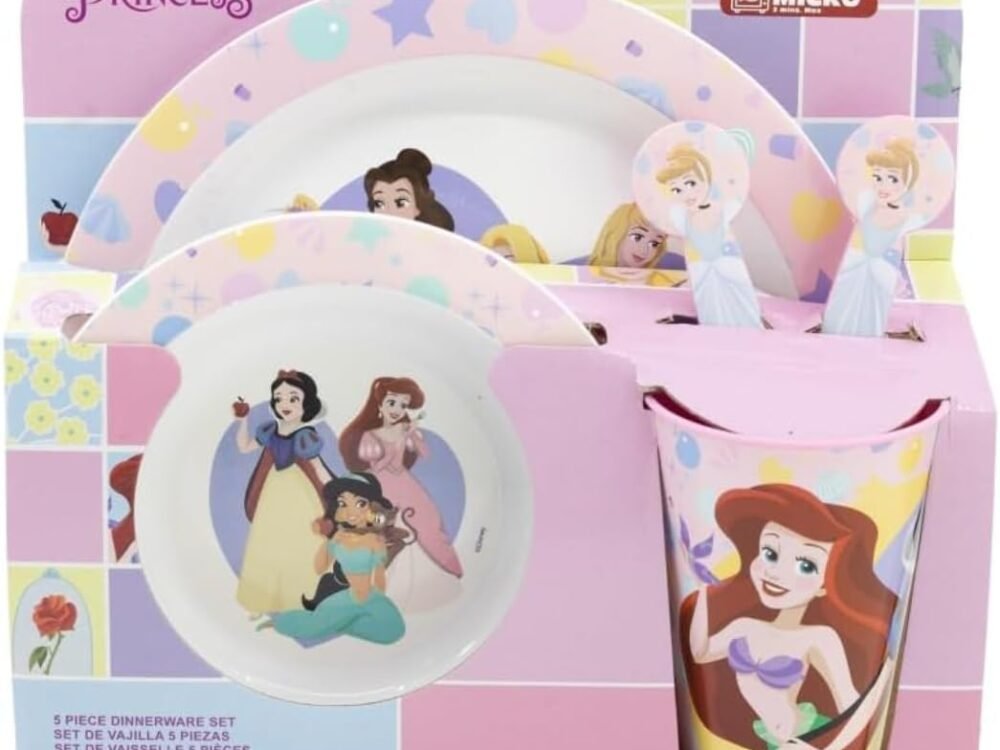 Disney Princess Microwave safe 5pc dinnerset