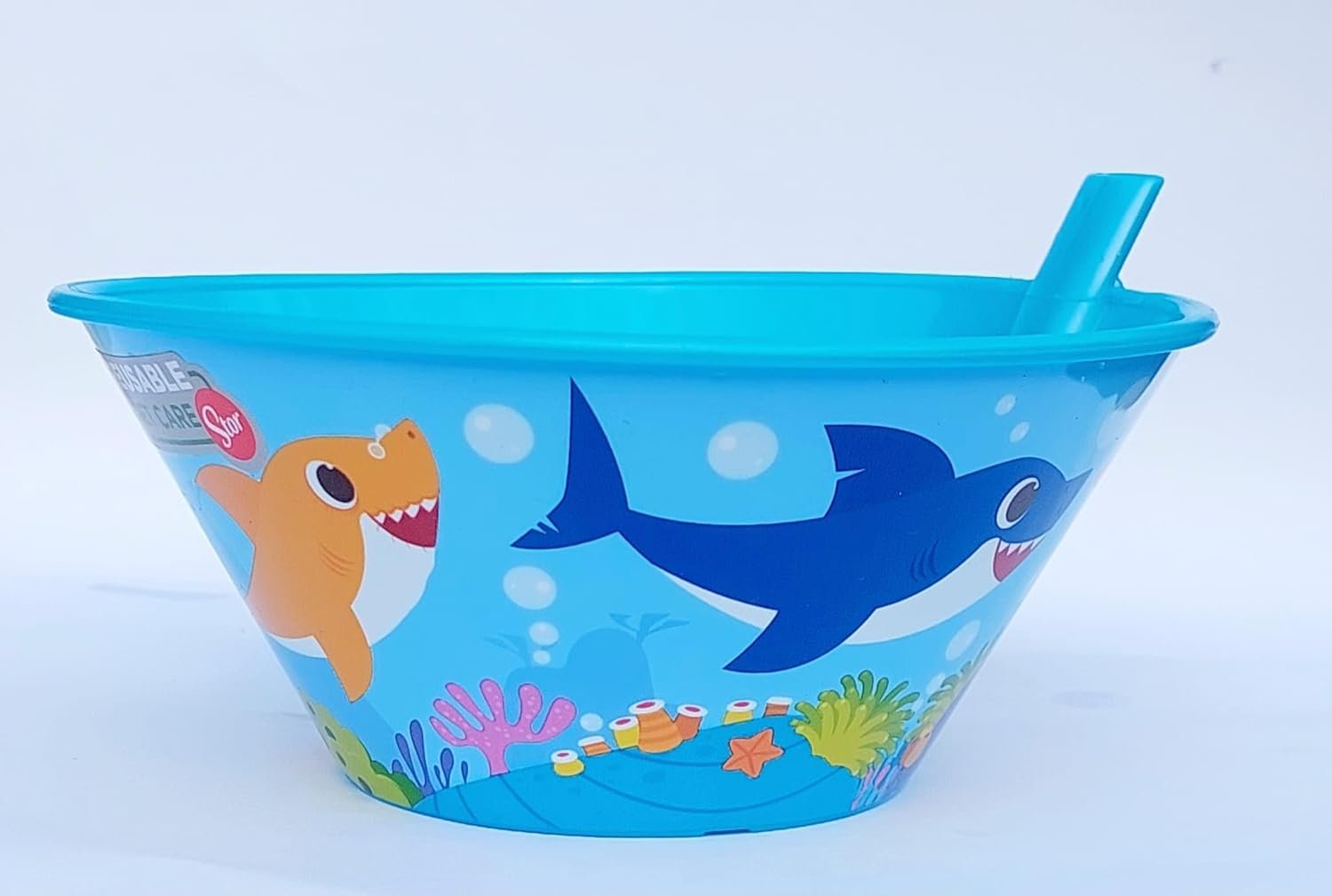 Baby Shark sippy bowl