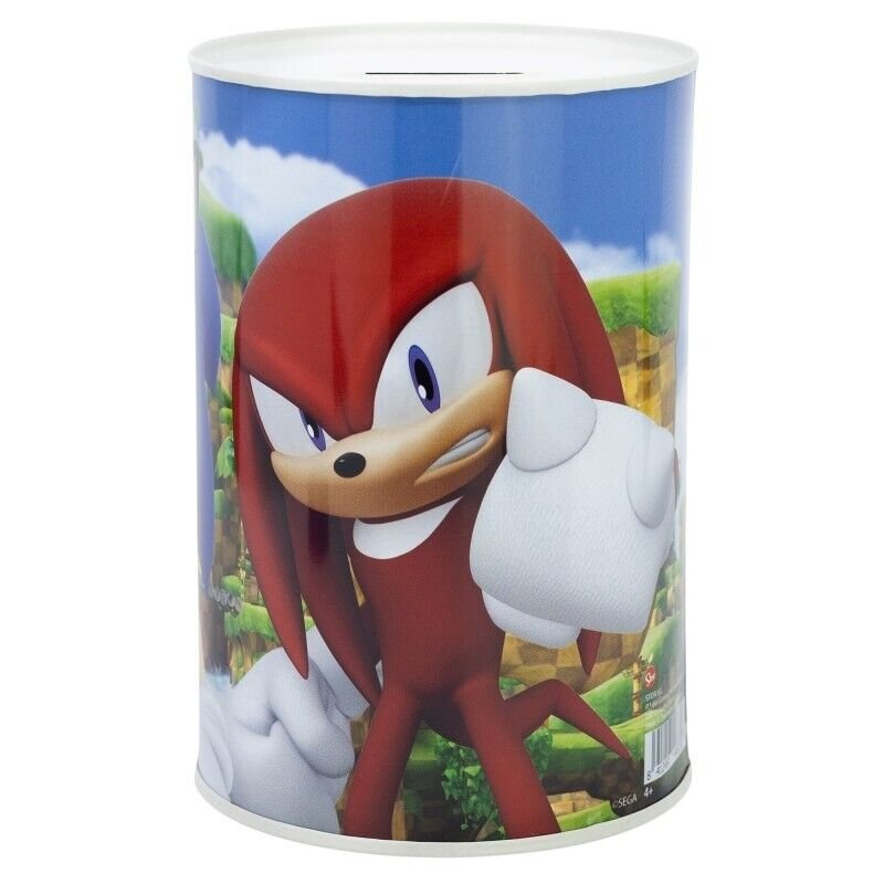 Sonic Money Piggy Bank Coin Saving Cash Tin Metal Kids Favorite Hero Cartoon Character