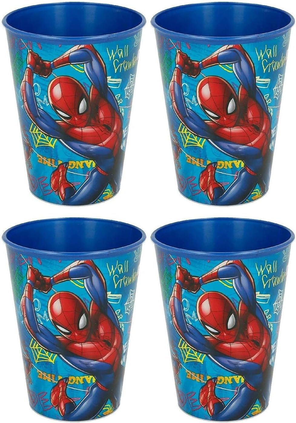 Spiderman graffiti 4pc cups