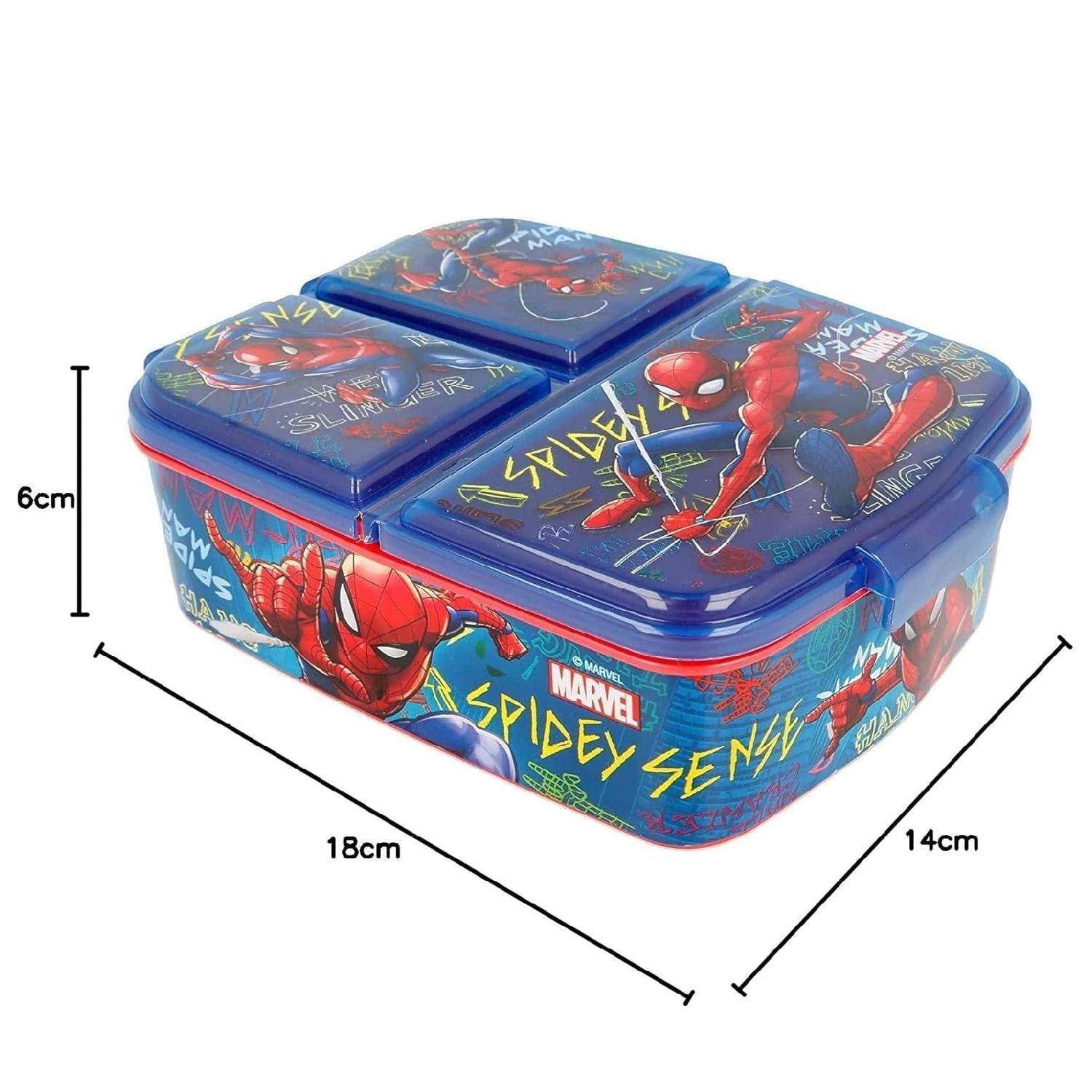 Spiderman blue lunchbox