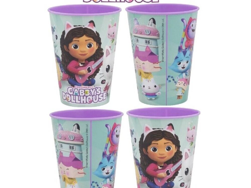 Gabby's Dollhouse 4pc cups