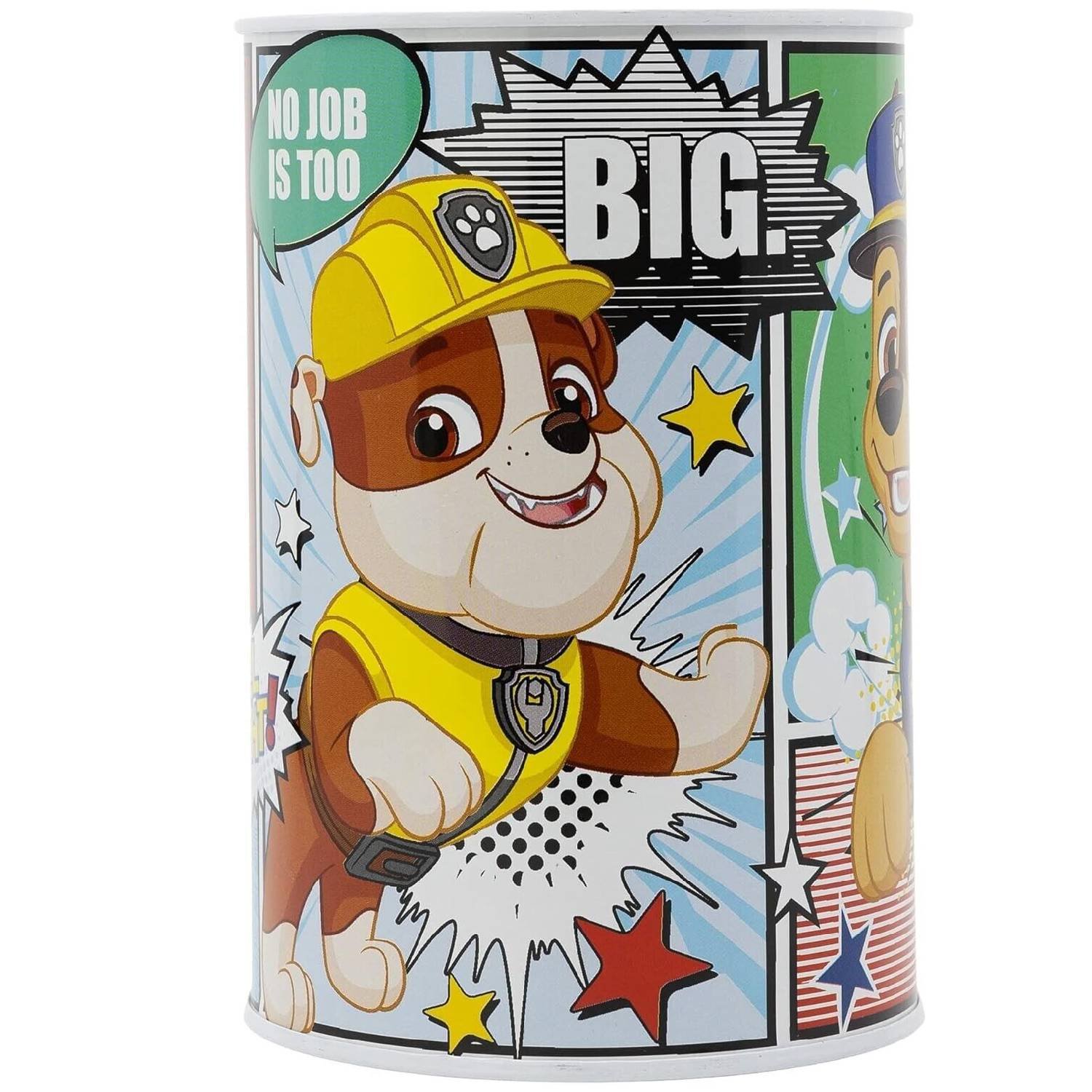 Paw Patrol Money Piggy Bank Coin Saving Cash Tin Metal Kids Favorite Hero Cartoon Character