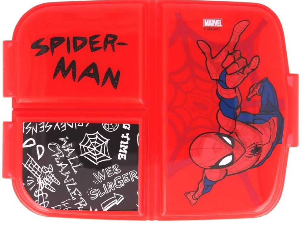 spiderman red lunchbox