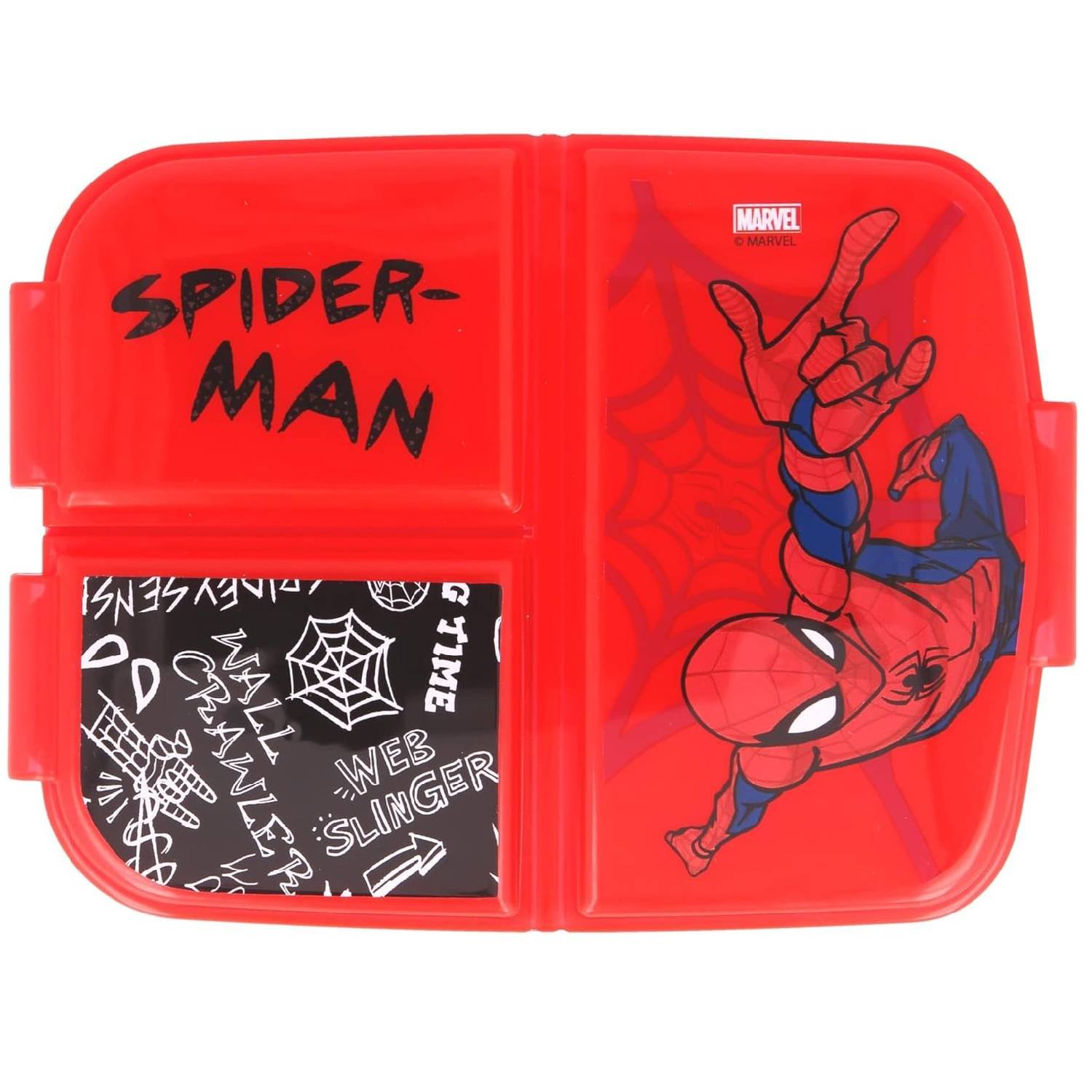 spiderman red lunchbox