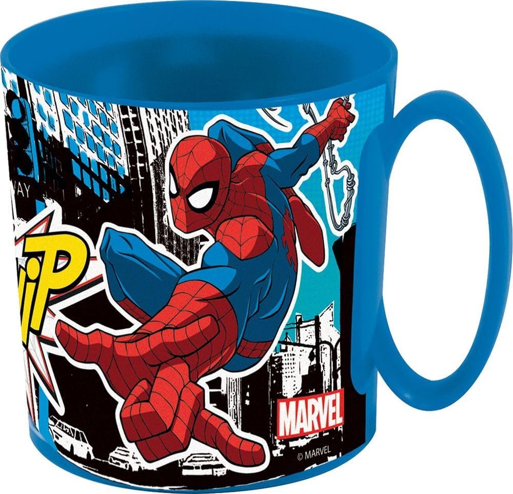 Stor Spiderman Reusable Plastic Microwave Cup 350ml
