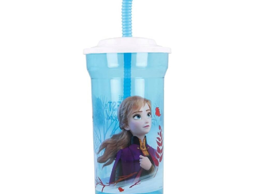 Transparent Cane Cup Basic 460 ml Frozen II Blue Forest f