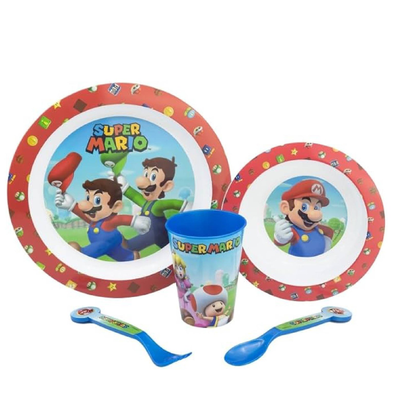 mario Microwave safe 5pc dinnerset