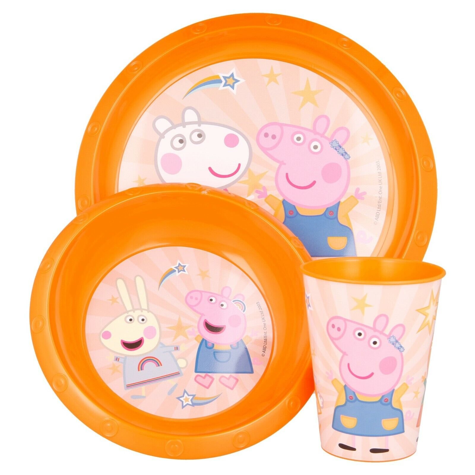 peppa pig 3pc easy breakfast set
