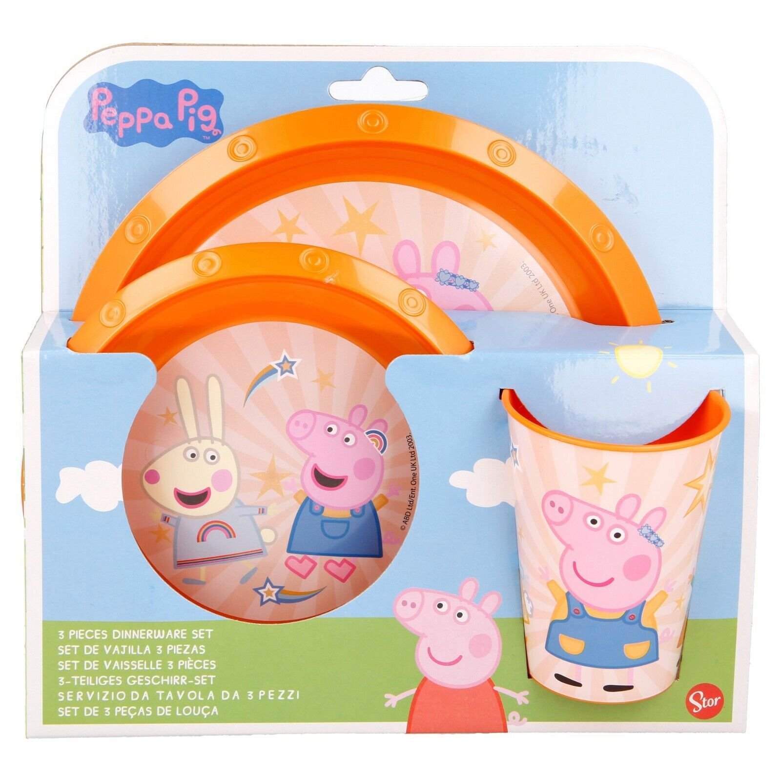 peppa pig 3pc easy breakfast set