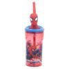 Spiderman red 3d bottle with straw Spiderman red 3d bottle with straw