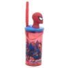 Spiderman red 3d bottle with straw Spiderman red 3d bottle with straw
